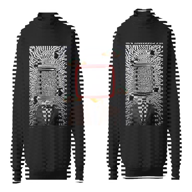 Weirdcore審美的奇妙な目の光学的錯覚オデコール スウェットシャツ