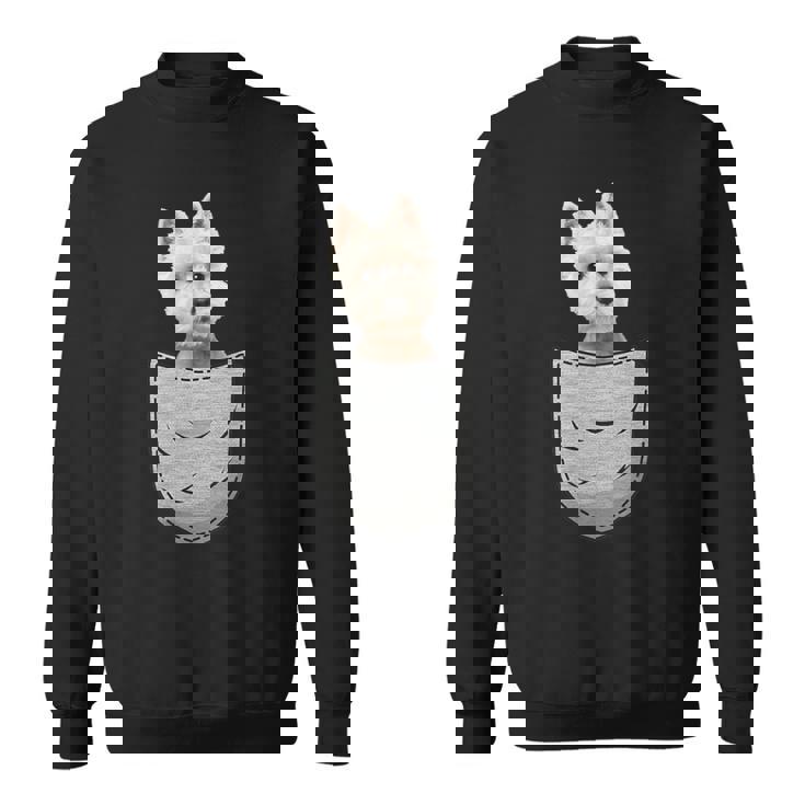 Westie ホワイトハイランドテリアポケット 犬の飼い主用 スウェットシャツ