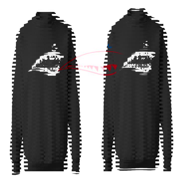 Ww2 ノーズアート第二次世界大戦退役機シャークノーズアート スウェットシャツ