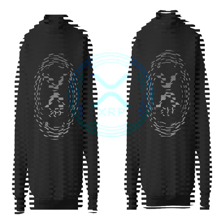 Xrp 暗号化デジタル通貨 ブルーグリーン 投資家 楽しい スウェットシャツ