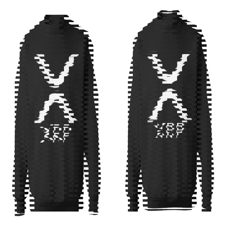 Xrpロゴ暗号通貨暗号 スウェットシャツ