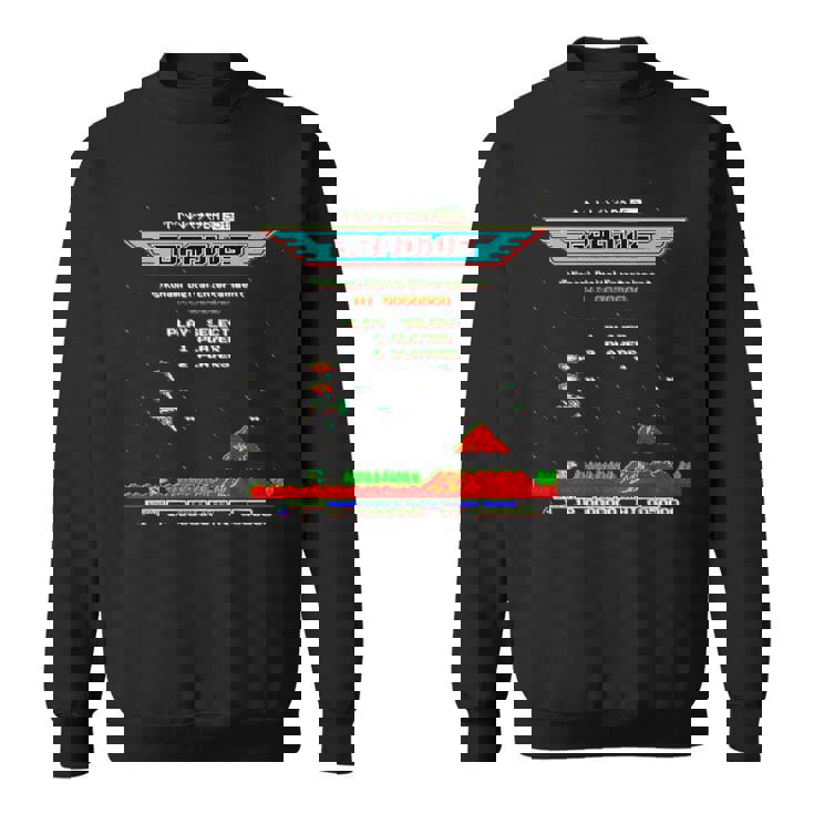 「グラディウス」上上下下左右左右ba スタート スウェットシャツ