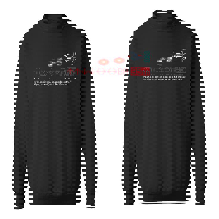 「グラディウス」上上下下左右左右baフル装備 スウェットシャツ