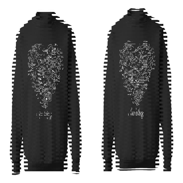 「生物学が大好き」生物学愛好者のための スウェットシャツ