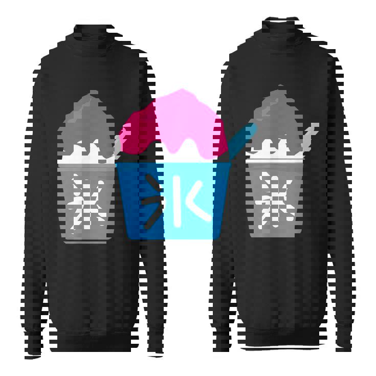 【かき氷】お祭り かきごおり 食べ物 夏服 可愛い 面白い おもしろ シンプル ウケ狙い メンズ キッズ レディース スウェットシャツ