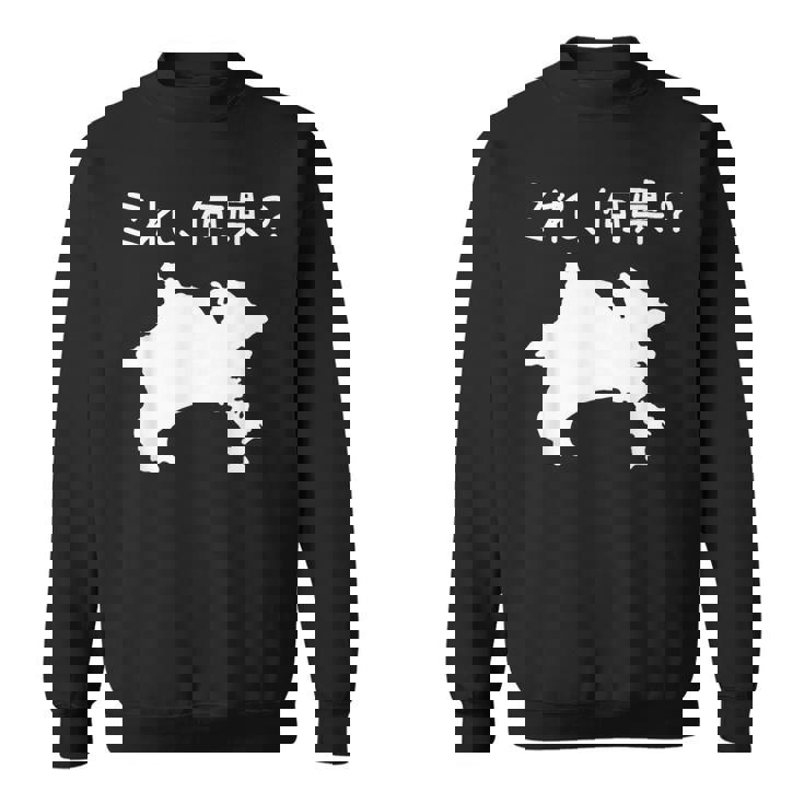 【これ、何県？】神奈川県 都道府県 クイズ 小学生 遊び心 パズル 地図 シルエット 地理 先生 おもしろ 面白い ネタ スウェットシャツ