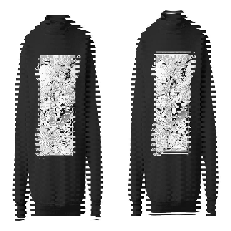 【さくらみこ】『ヤマト神想怪異譚』漫画コマtシャツ（本人セレクト 英語） スウェットシャツ