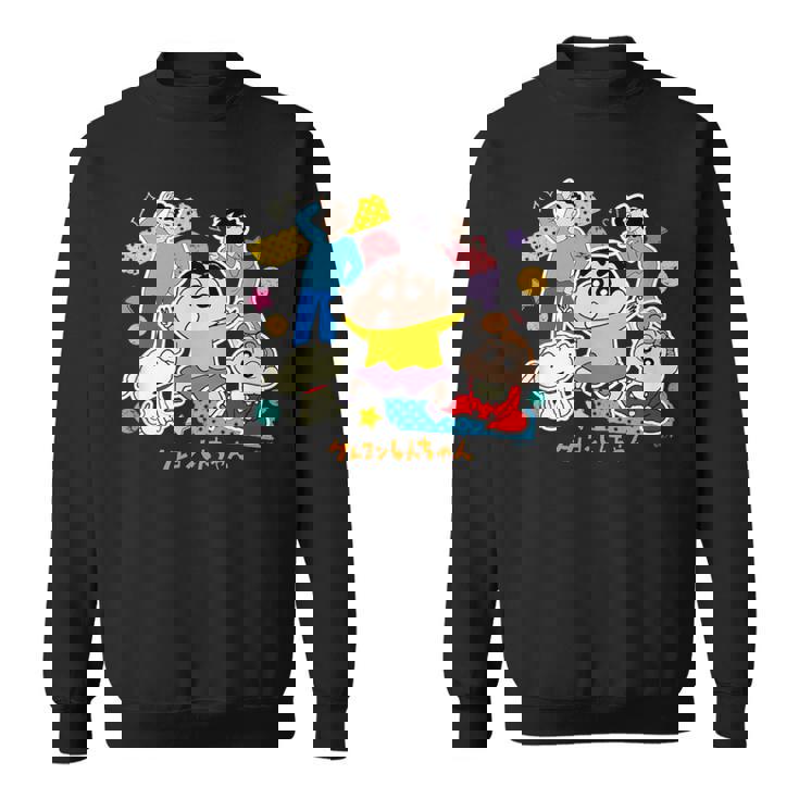 【まんが】クレヨンしんちゃん 野原一家 スウェットシャツ