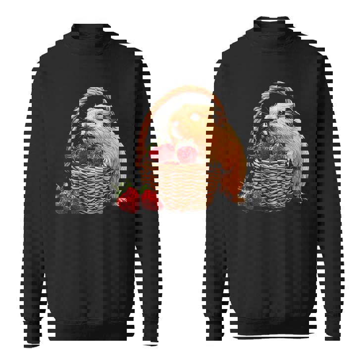 いちご モルモット いちご 野生動物 かわいい モルモット スウェットシャツ