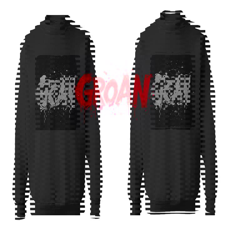 うめき声の衣装で苦労を表現しましょう。 スウェットシャツ