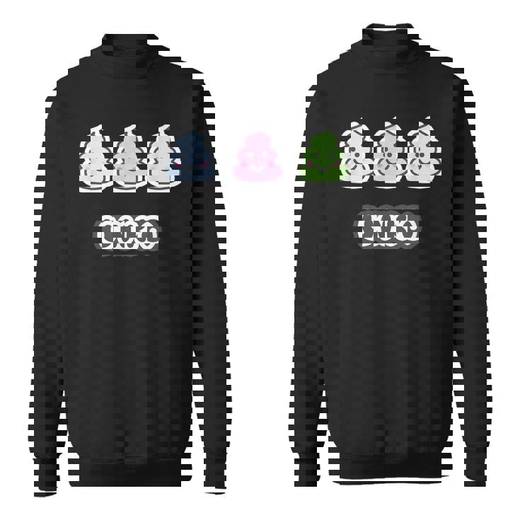 うんこ くん《3 スリー》【Unko】うんち ポップ ゆるくて かわいい キャラクター イラスト スウェットシャツ