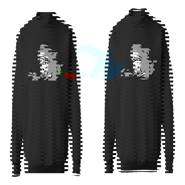 うシャぎ サメウサギ おもしろ 変な スウェットシャツ