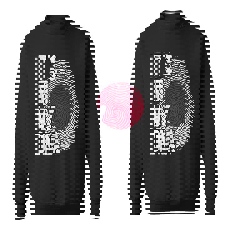 おかしな It's In My Dna 日本国旗 指紋 スウェットシャツ