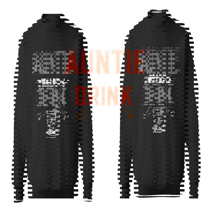 おばちゃんに一杯 酒飲み アルコール 飲酒 パーティー ドリンク スウェットシャツ