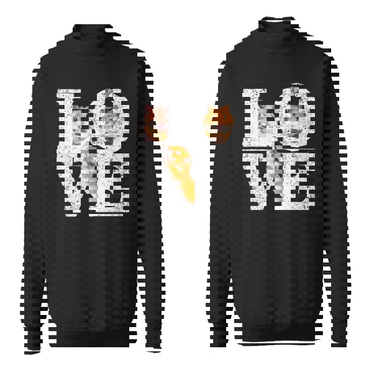 おもしろい I Love Hamsters ギフト かわいい ハムスター ペット好き ハムスター スウェットシャツ