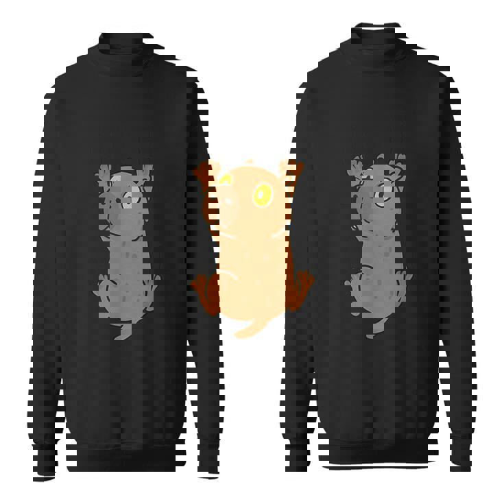 おもしろカピバラ ぶら下げ 傷 ママ パパ キッズ スウェットシャツ