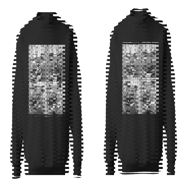 おもしろコアラ顔笑いコアラ動物写真かわいいコアラ スウェットシャツ