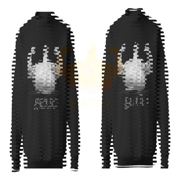 おもしろニンニクデザイン スウェットシャツ