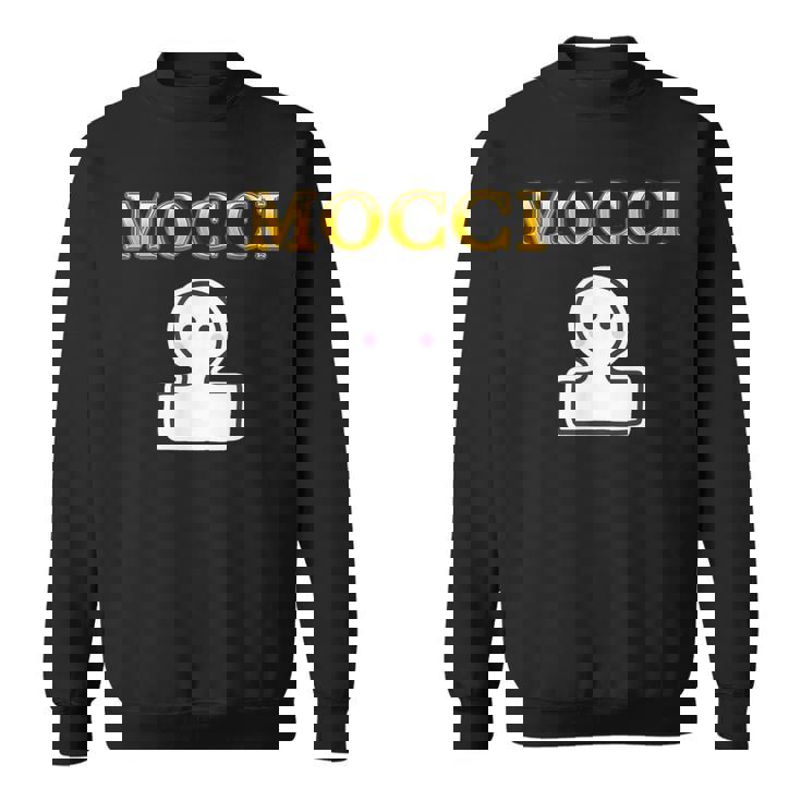 おもち Mocci 餅『おやつ ポップ』ブランド ロゴ パロディ お菓子 おやつ 面白い かわいい スウェットシャツ