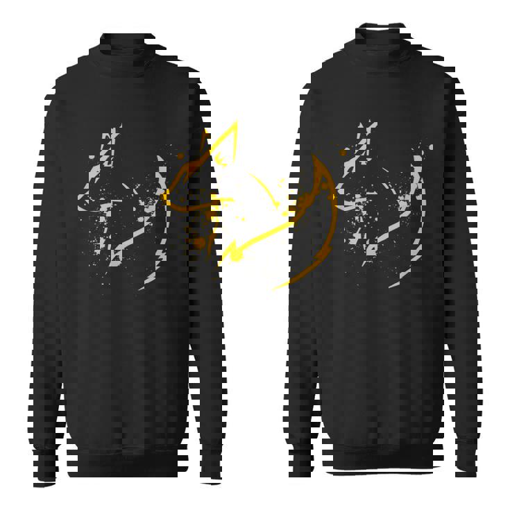 かわいいキツネ ミニマルフォックスピリット動物イラスト スウェットシャツ