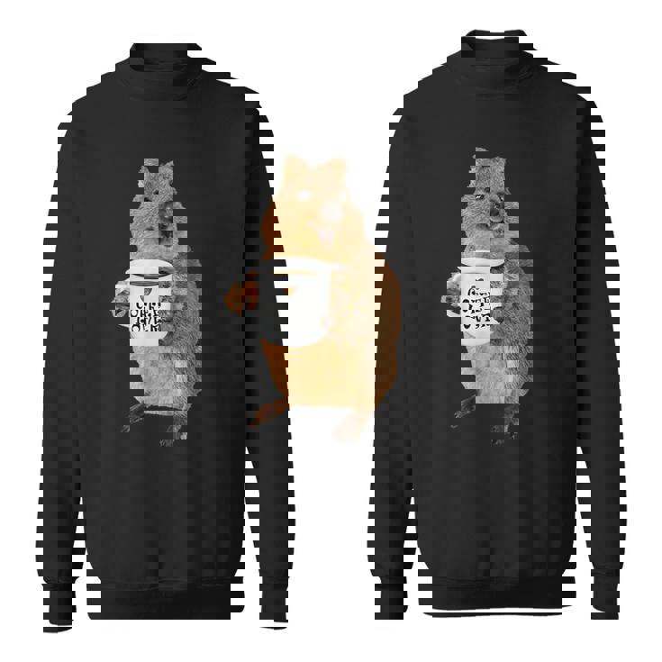 かわいいクオッカ コーヒーマグ ギフト スウェットシャツ