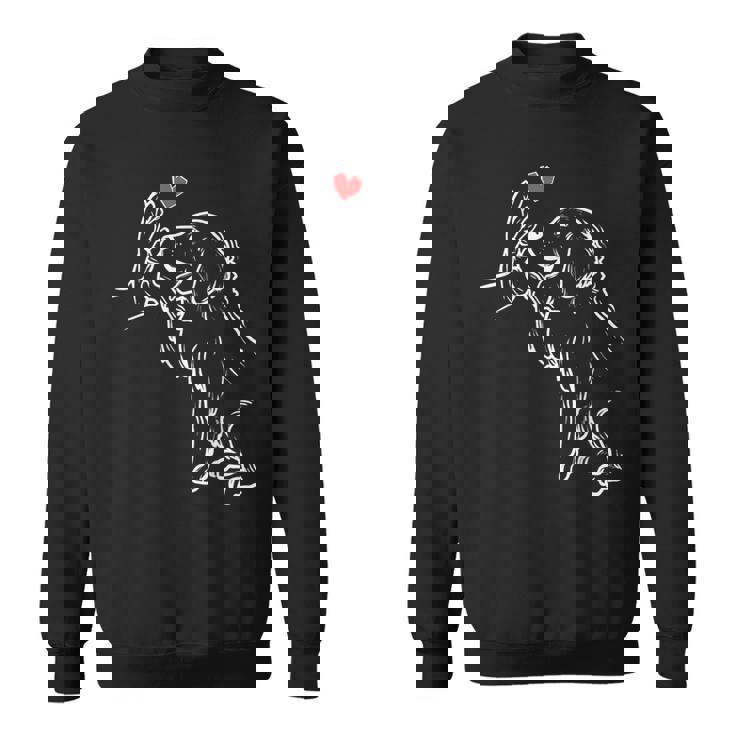 かわいいゴールデンレトリバー 愛のゴールデンレトリバー スウェットシャツ