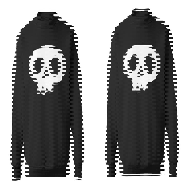 かわいいスカル スウェットシャツ