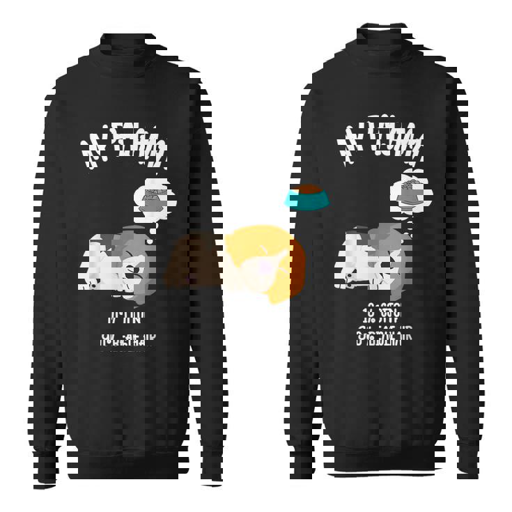 かわいいスリーピングビーグル ペット愛好家のための面白い犬のデザイン スウェットシャツ