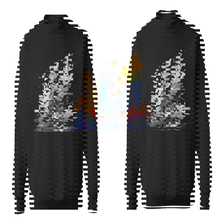 かわいい水彩 ウミウシの昆布の葉 羊 海洋の葉 ナメクジ スウェットシャツ