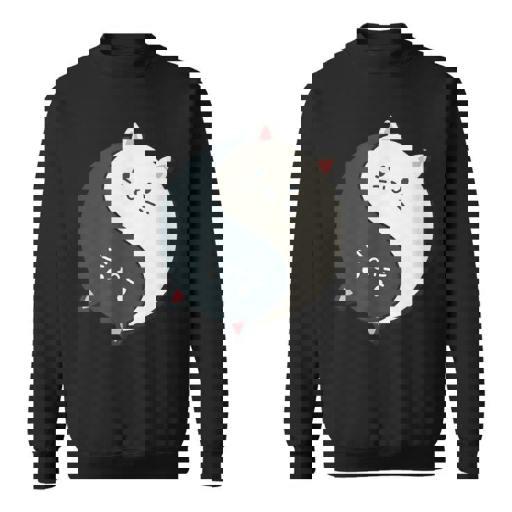 かわいい猫と一緒に陰陽師のサイン I Karma Yoga Cat スウェットシャツ