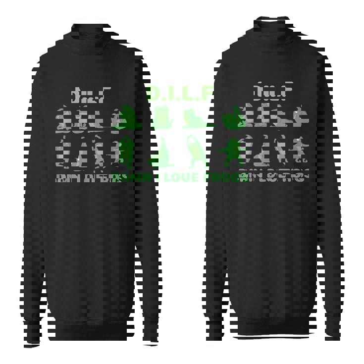 くそー私はカエルが大好きdILF スウェットシャツ