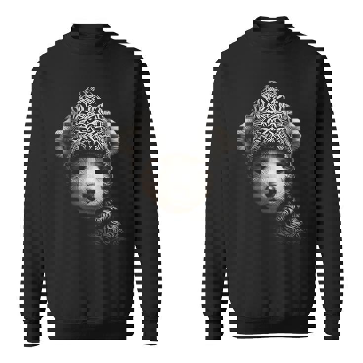 くま かわいい 動物 アート グラフィック イラスト モチーフ クマ スウェットシャツ