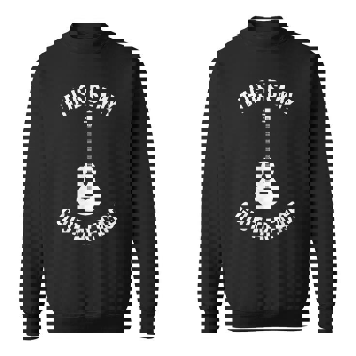 これは私のギターフェイスです ミュージシャン ギタリスト アコースティックギター スウェットシャツ