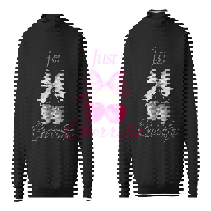 さくらんぼ かわいいチェリーピンクチェリー スウェットシャツ