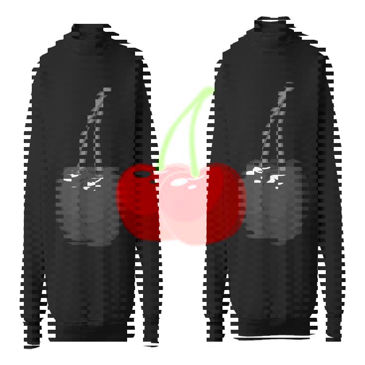さくらんぼ2本 スウェットシャツ