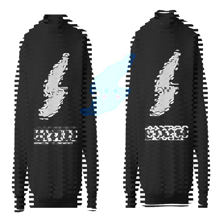 さどくんadokun 佐渡島【非公式 キャラクター】佐渡ヶ島 お土産かわいい 地図 面白 スウェットシャツ