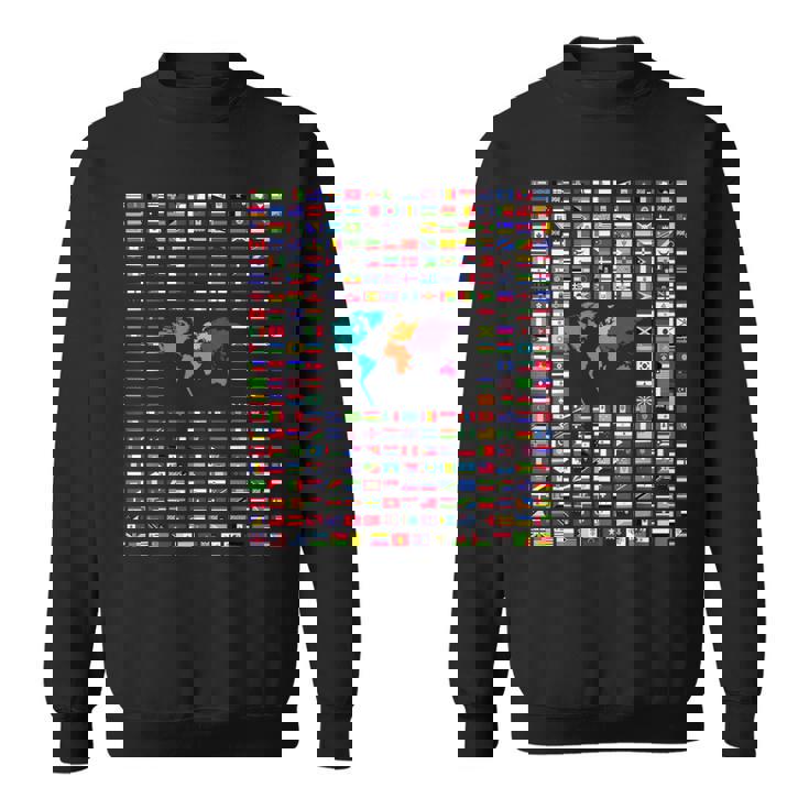 すべての国 世界の国旗 287 国旗 国際 スウェットシャツ