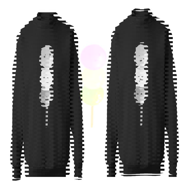 だんご 団子 和菓子 三色団子 三兄弟 だんご好き かわいい おもしろ しろ スウェットシャツ