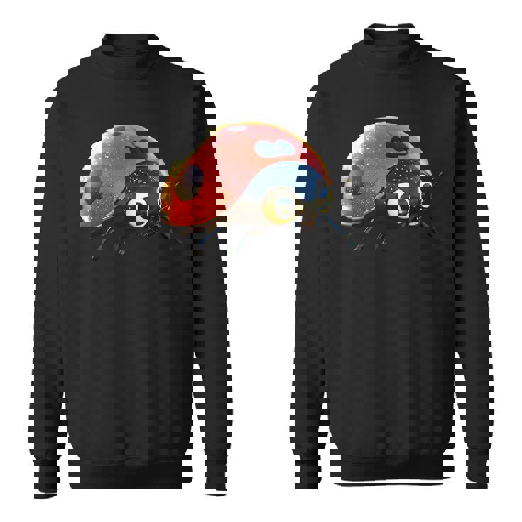 てんとう虫 てんとう虫 愛 昆虫 甲虫 甘い てんとう虫 スウェットシャツ