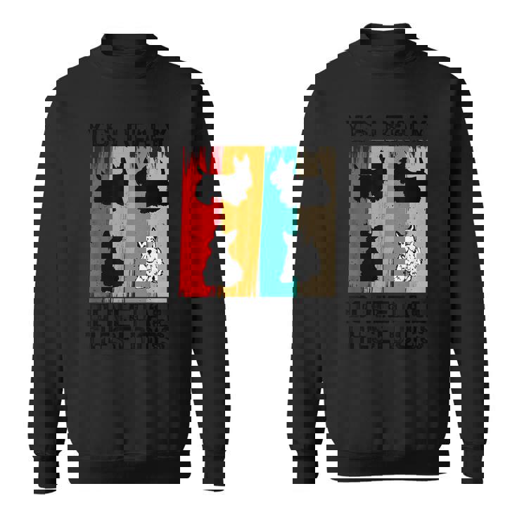 はい、これらすべての犬が本当に必要です スコッティ スコティッシュ テリア スウェットシャツ