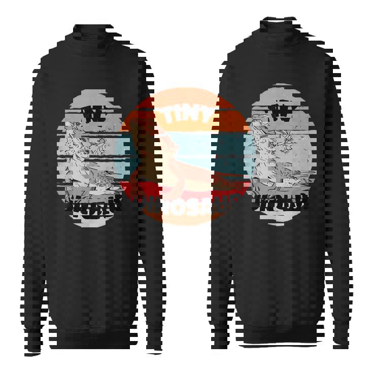 ひげを生やしたドラゴン爬虫類の小さな恐竜のかわいいスケールタンポポ スウェットシャツ