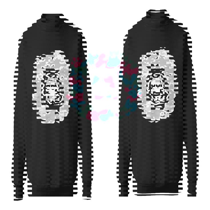 びーえするるる【Bsテレ東公式】カモフラージュ柄tシャツ（ブラック） スウェットシャツ