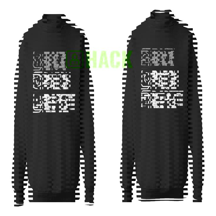 へのギフト ハック パッチ リピート エシカル ハッカー サイバーセキュリティ スウェットシャツ