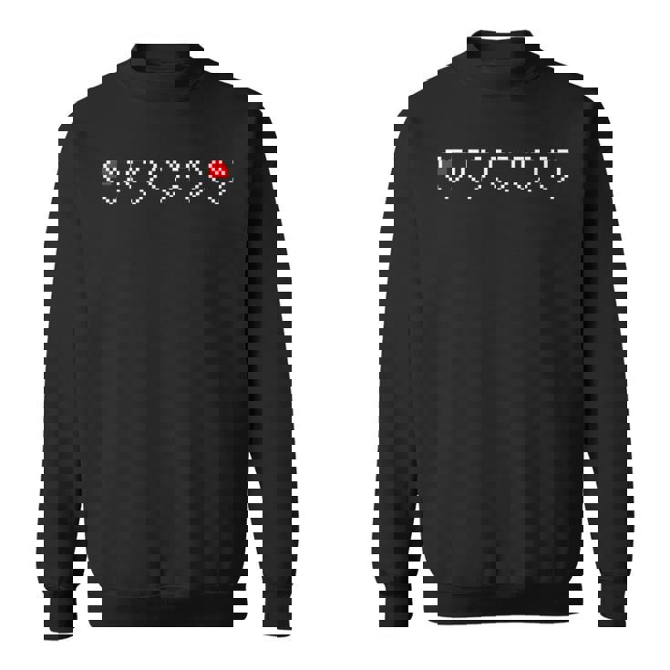 もうライフはほぼゼロ ゲーム ゲーマー ゲーム好き 脱力系ジョーク ライフポイント ジョーク 面白い ネタ スウェットシャツ