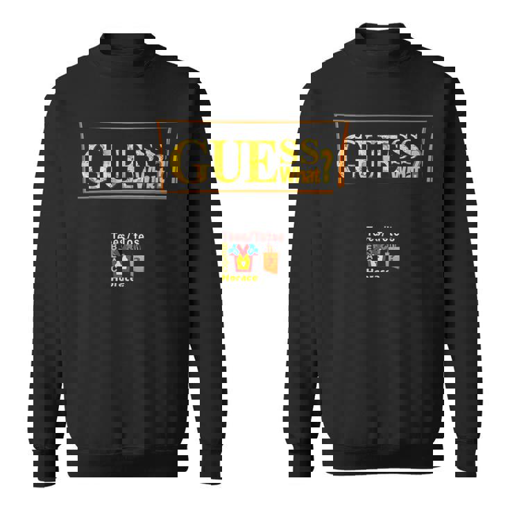 もっと見る。プラスデザイン、Guess What_、ティーセットティートップ スウェットシャツ