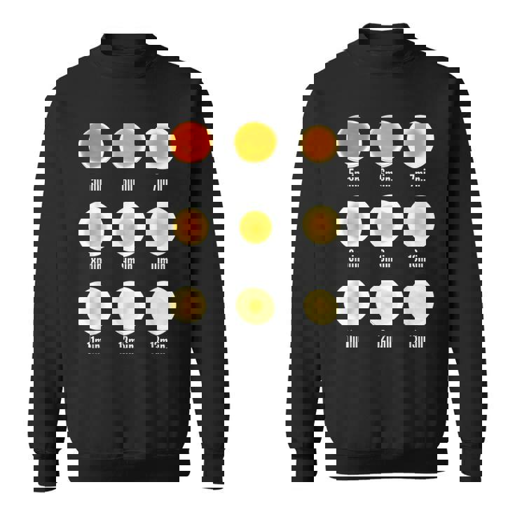 ゆで卵早見表 卵好き必見 便利グッズ スウェットシャツ