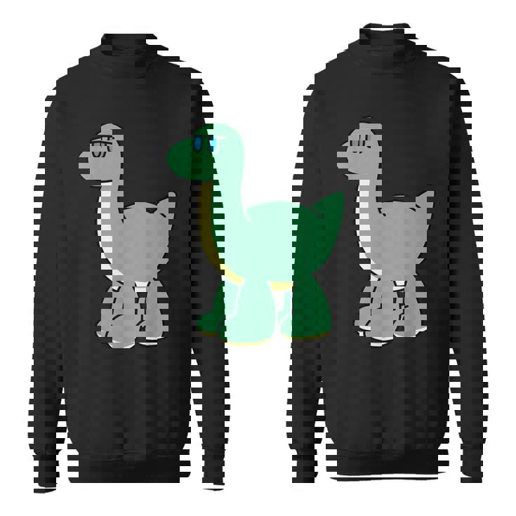 ゆるい恐竜のキャラクターイラスト_ブラキオサウルス スウェットシャツ