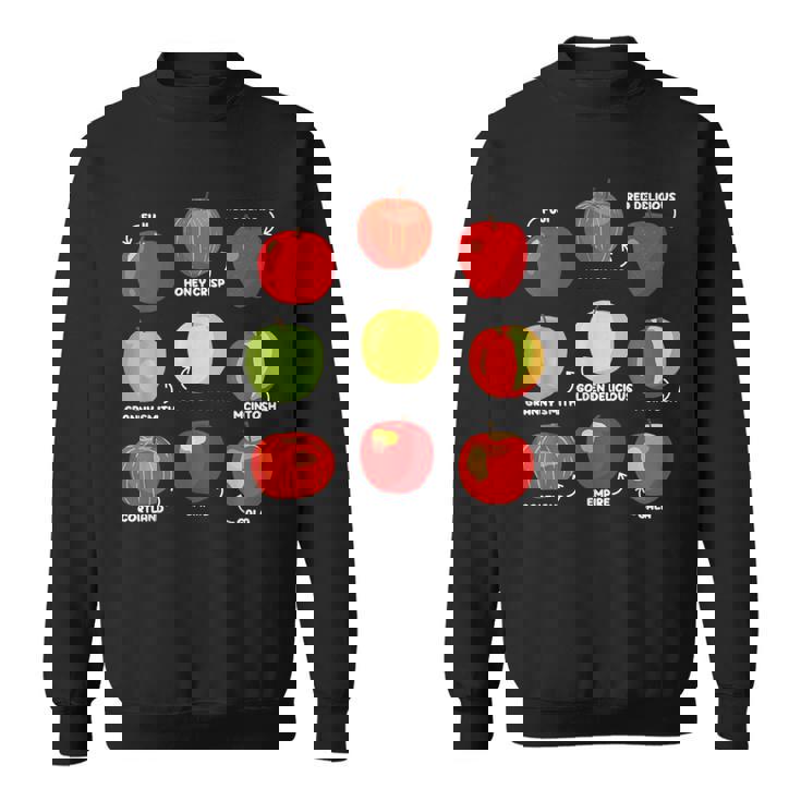 りんごの種類 りんご好き リンゴ果樹園 りんご狩り スウェットシャツ