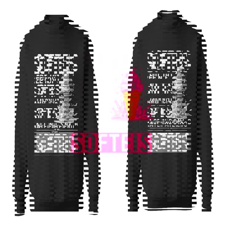 アイスクリームセラーコスチュームソフトアイスクリームはアイスクリームを言わないで話す スウェットシャツ