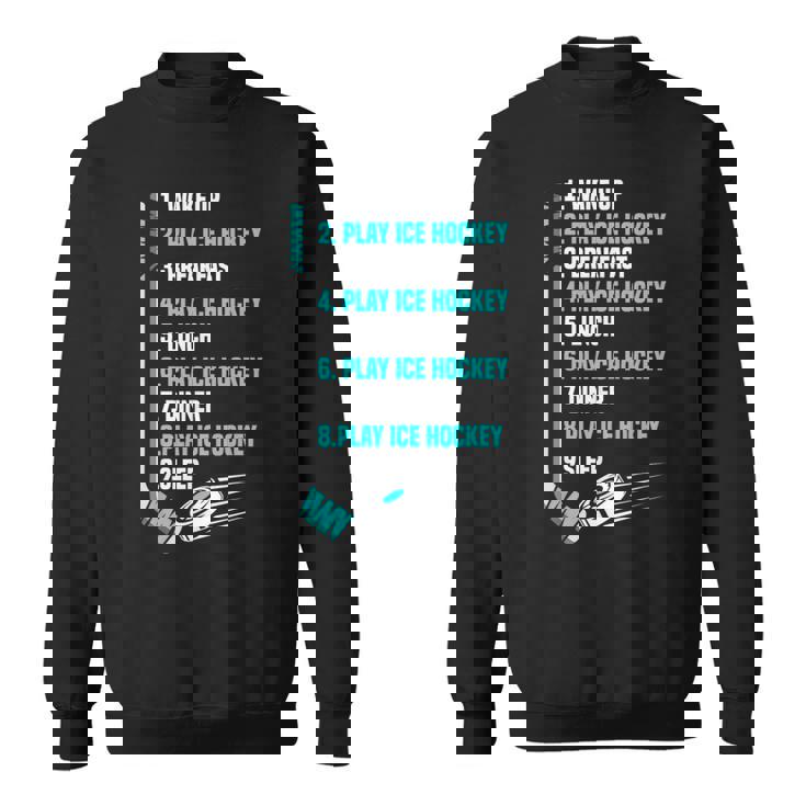 アイスホッケーデー 面白い アイスホッケー スウェットシャツ